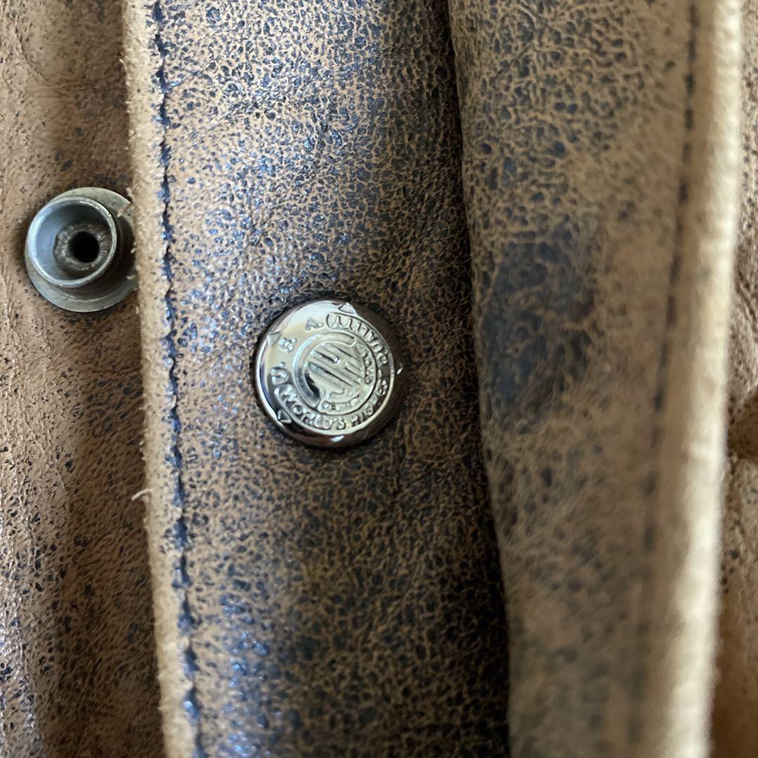 Jeff Hamilton BULLS レザー スタジャン ジャケット 90s