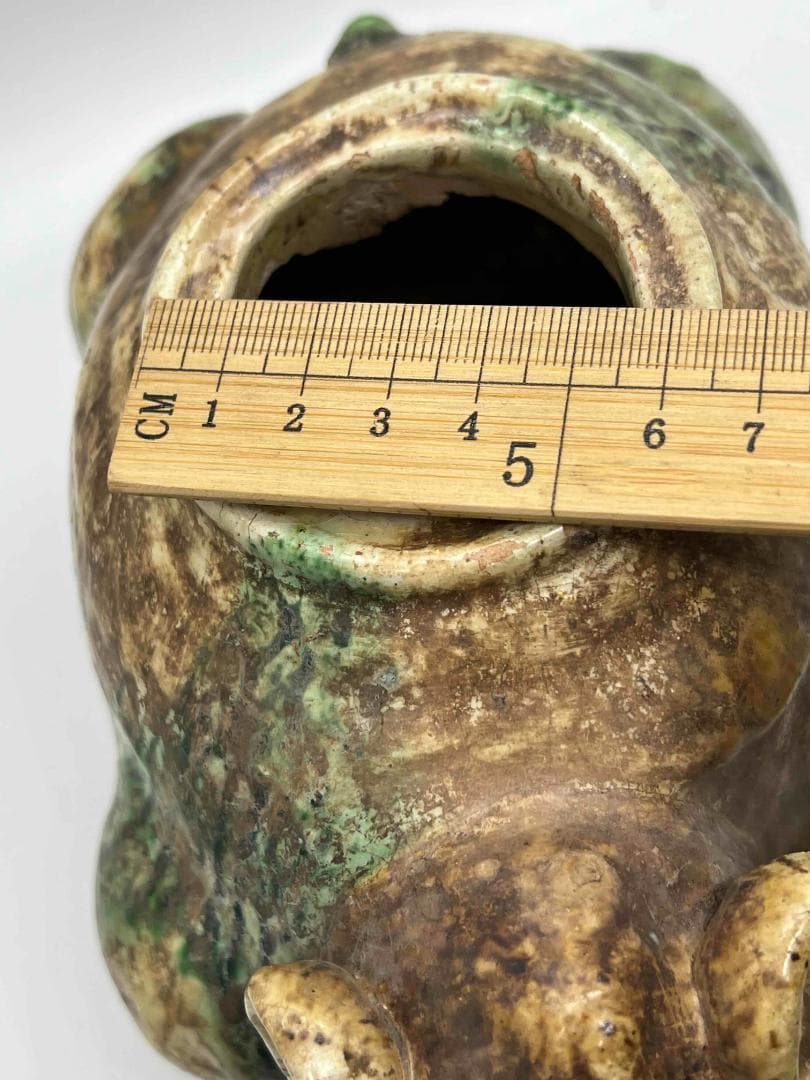 唐時代　唐三彩犀牛　極上品　【旧家旧蔵】　希少貴重　唐物(B-72)