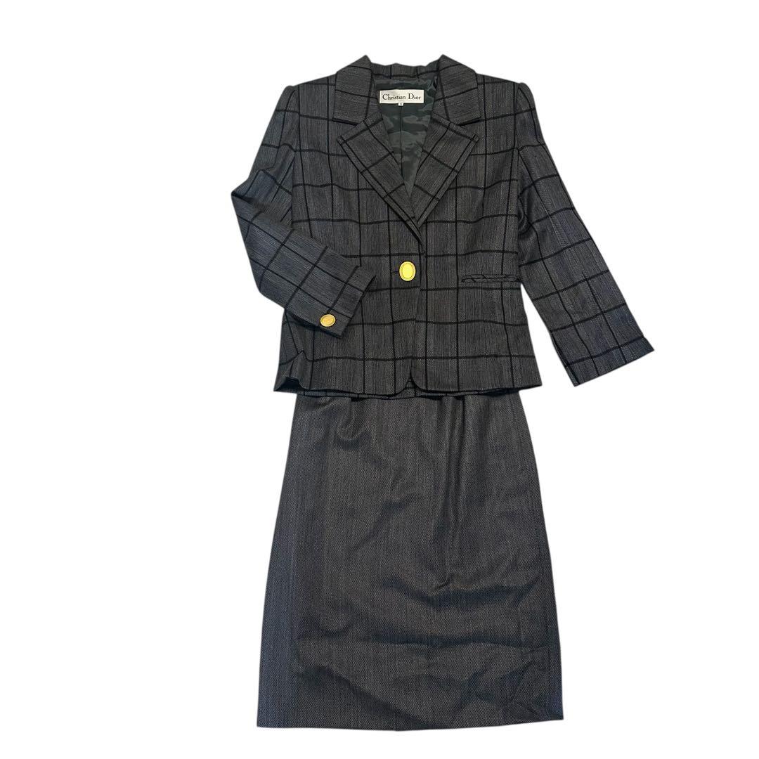 クリスチャンディオール スーツ　ジャケット ブレザー 金ボタン