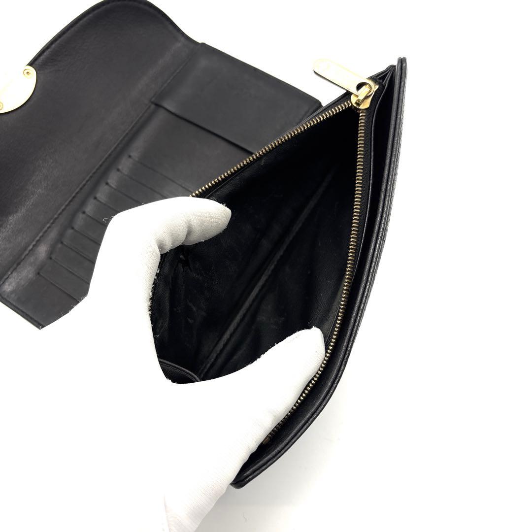 極美品◆ルイヴィトン ポルトフォイユ アメリア モノグラム マヒナ ノワール 黒