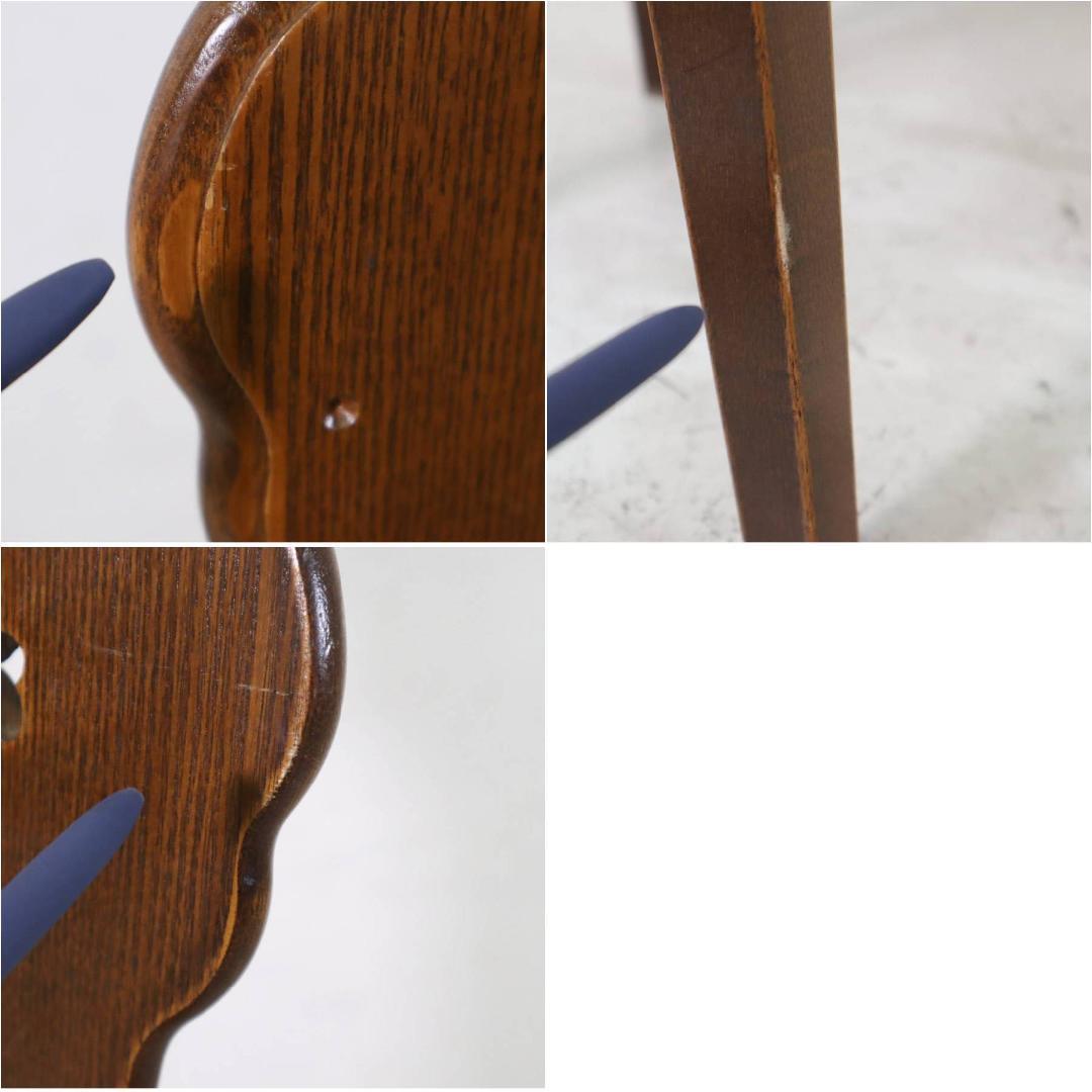 パリの雑貨屋 フラワーチェアー F-97 板座 天然木 ダイニングチェア