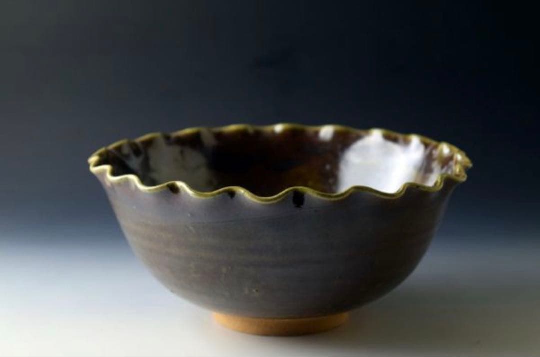 織部 輪花 鉢 魯山人