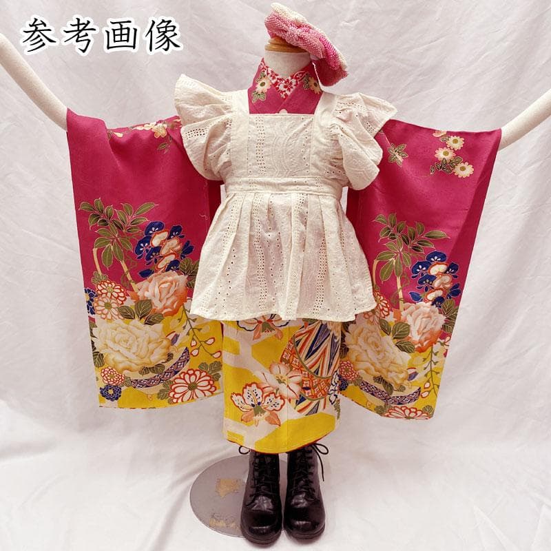 409ax42◎お宮参り 女児 アンティーク 祝い着 掛け着 産着 花車鞠◎