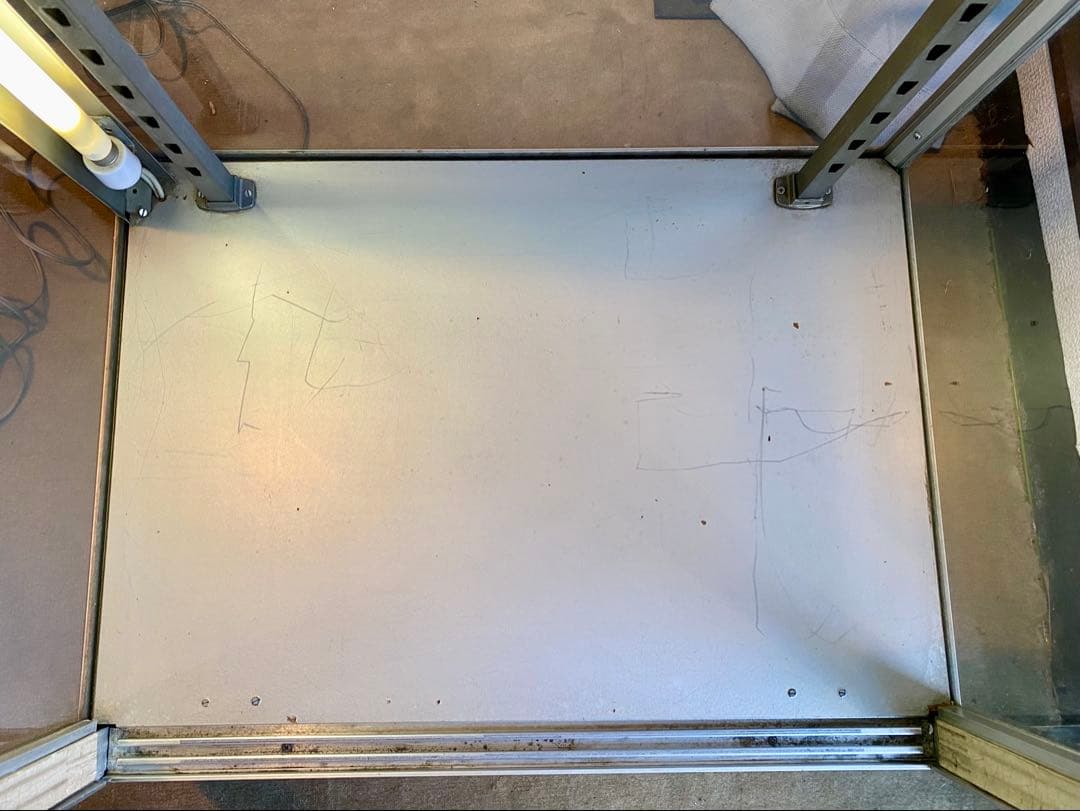 【昭和レトロ】照明付き　ガラスショーケース小　コレクションケース