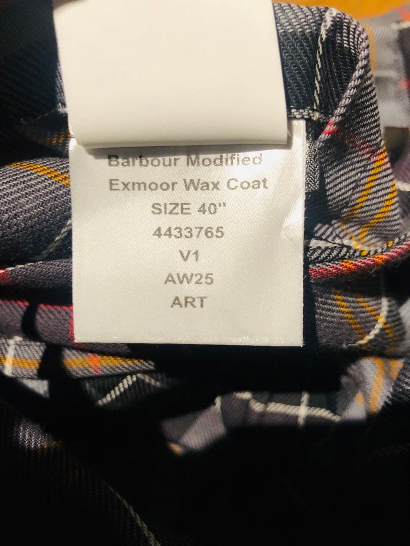 【新品・未使用】バブアー エクスモア ブラック サイズ40