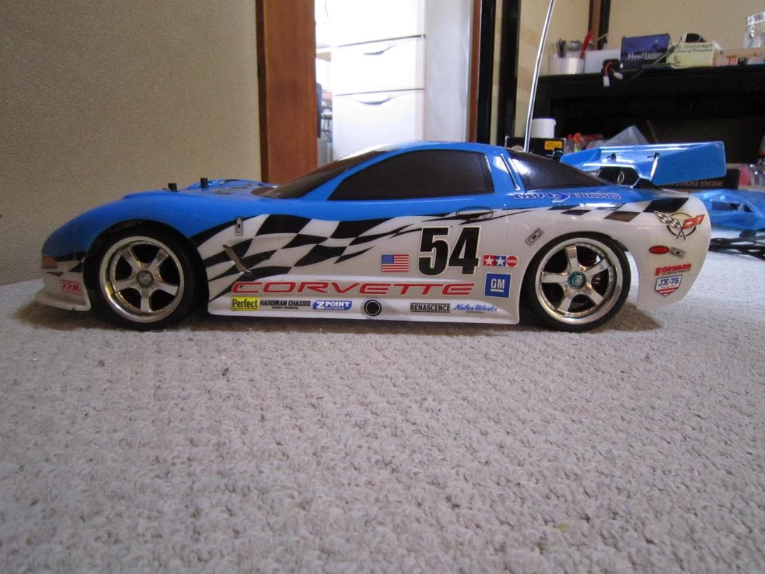 マコ 1/10 タミヤ TT01 Chevrolet corvette