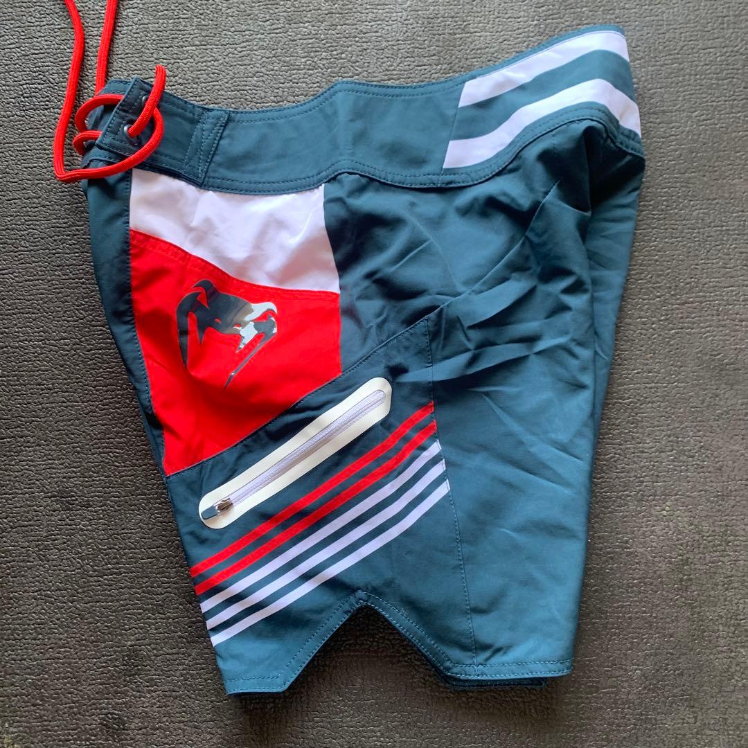 VENUM ヴェヌム ヴェナム サーフパンツ カーゴパンツ 紺×赤 Mサイズ相当