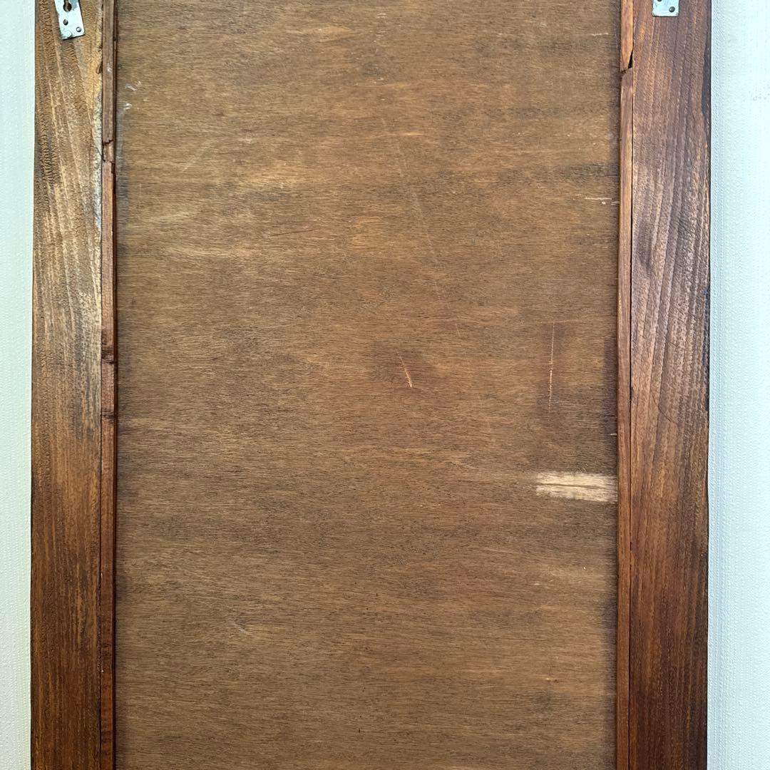 【送料込•売り切り価格】鏡 姿見 壁掛けウォールミラー ヴィンテージ ブラウン