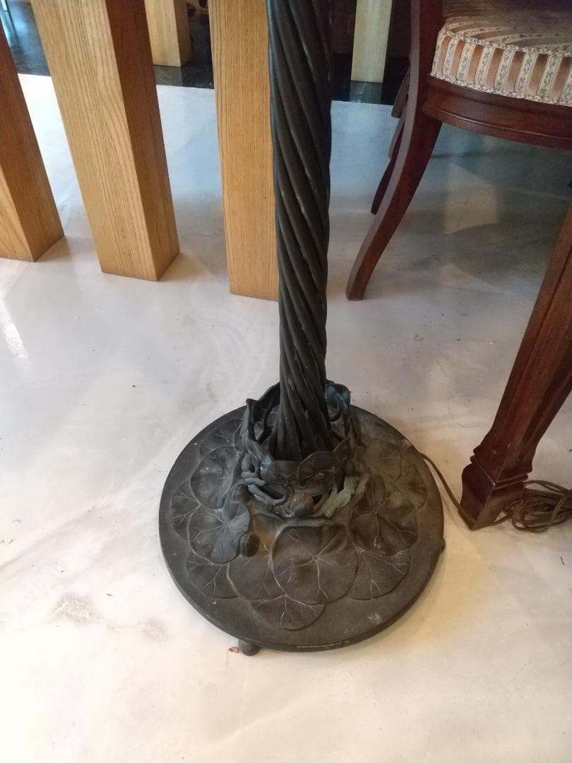 ■希少■アンティーク リリーランプ・フロアランプ