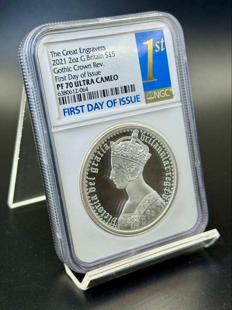 2021年 ヴィクトリア ゴシック 銀貨 ポートレート PF70UC FDOI