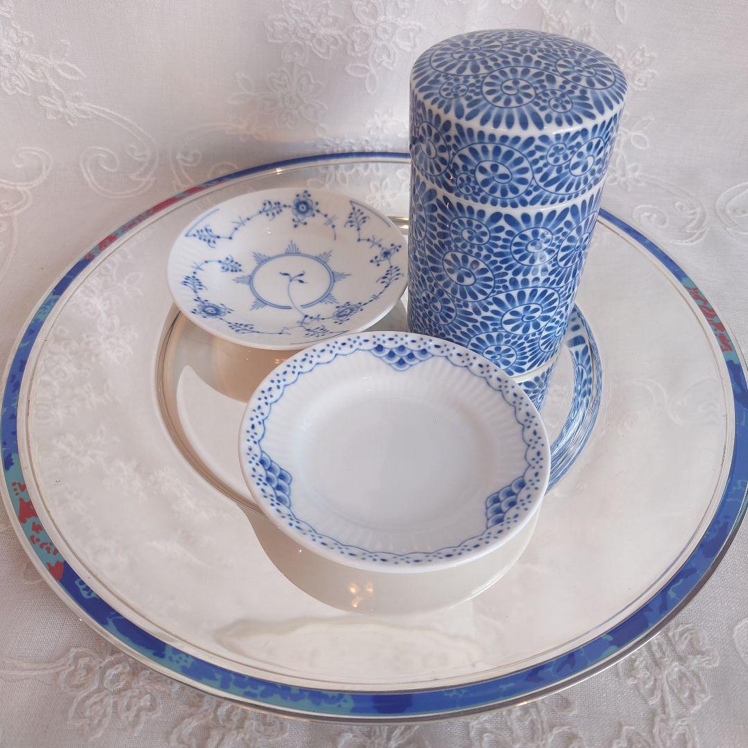 クリストフル　タリスマン　七宝　チャージャープレート　プレイスプレート　トレイ