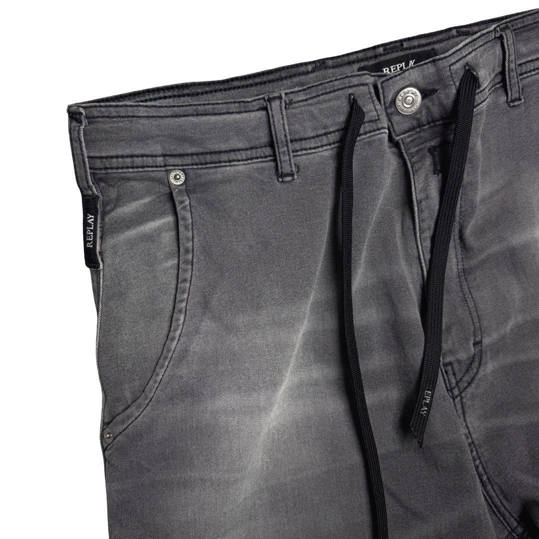 REPLAY｜ハイパーフリーデニムイージージョガーパンツ32リプレイ