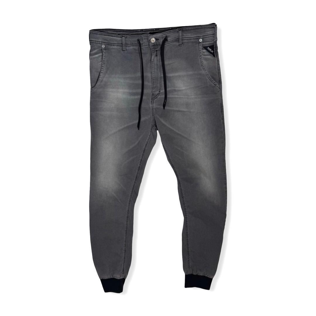 REPLAY｜ハイパーフリーデニムイージージョガーパンツ32リプレイ