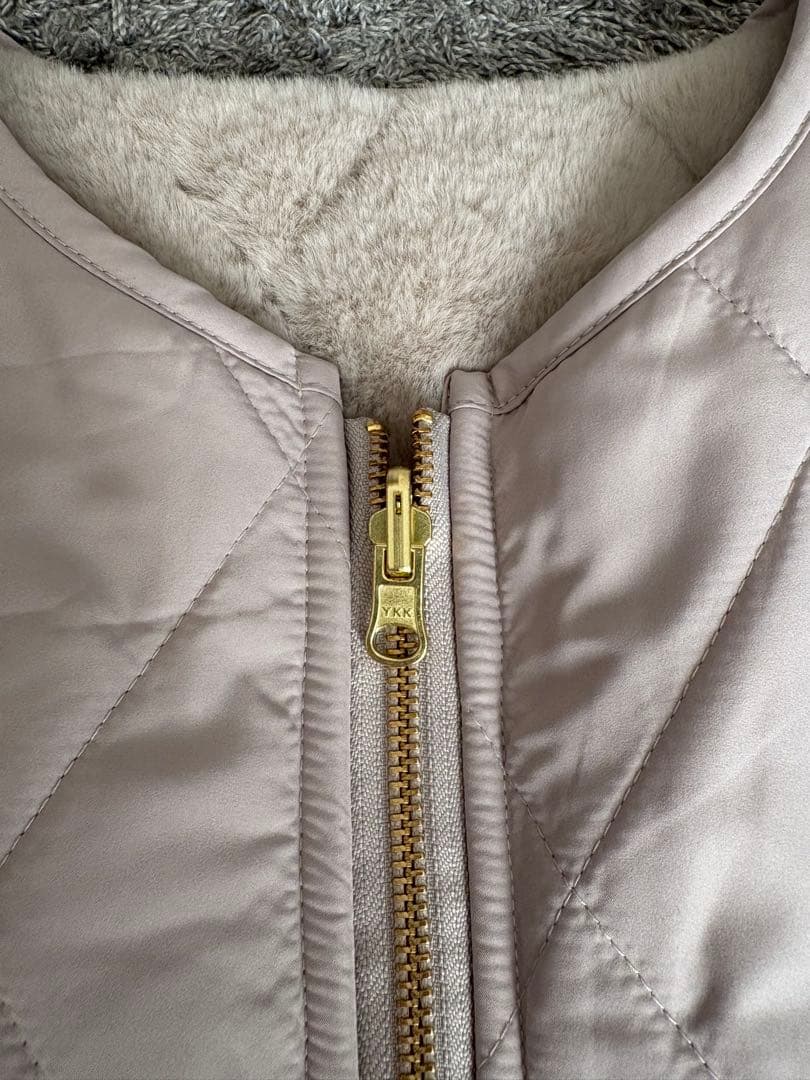 専用⭐︎グレディブリリアン　エコファーキルトリバーシブルジャケット