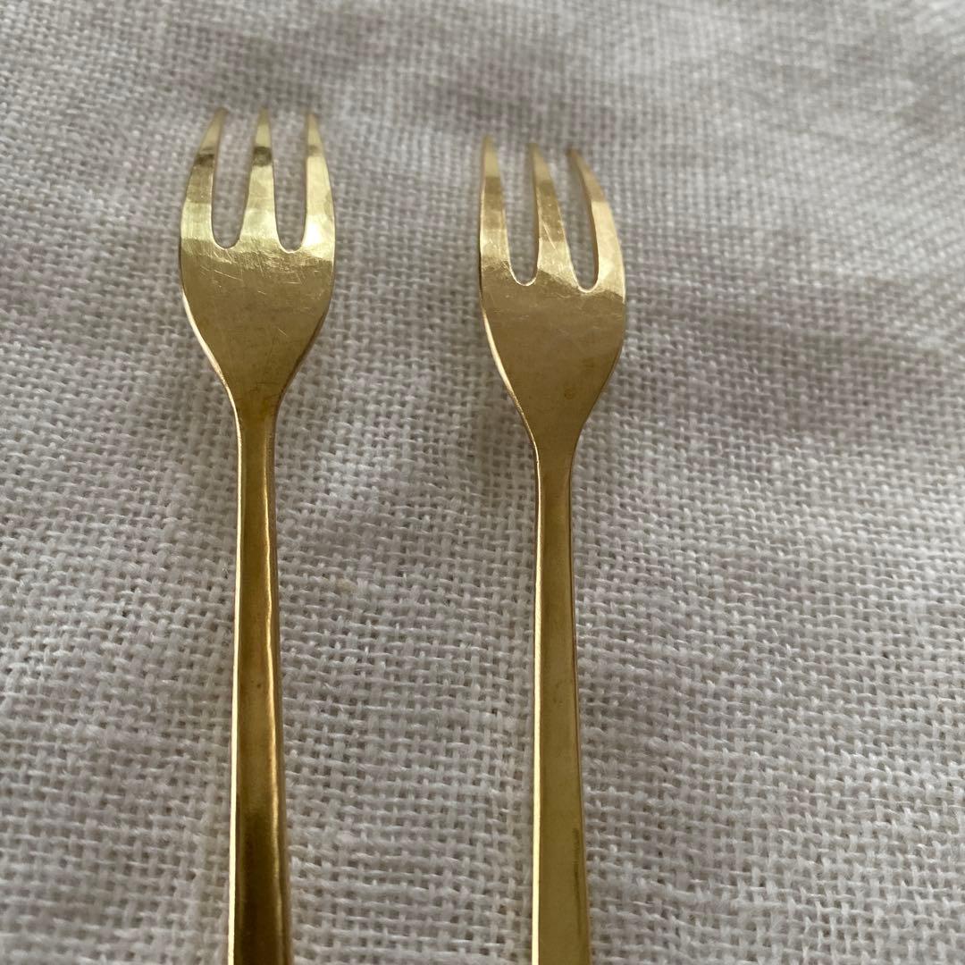 佐藤祐子　YUKO SATO 真鍮フォーク　2本セット
