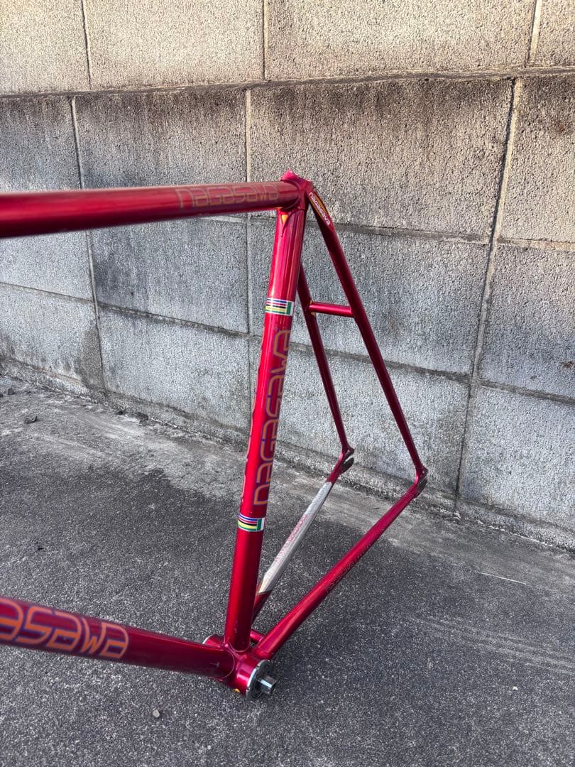 ピ*ザ様 NAGASAWA ピストバイク フレーム NJS 中野レッド C-C5