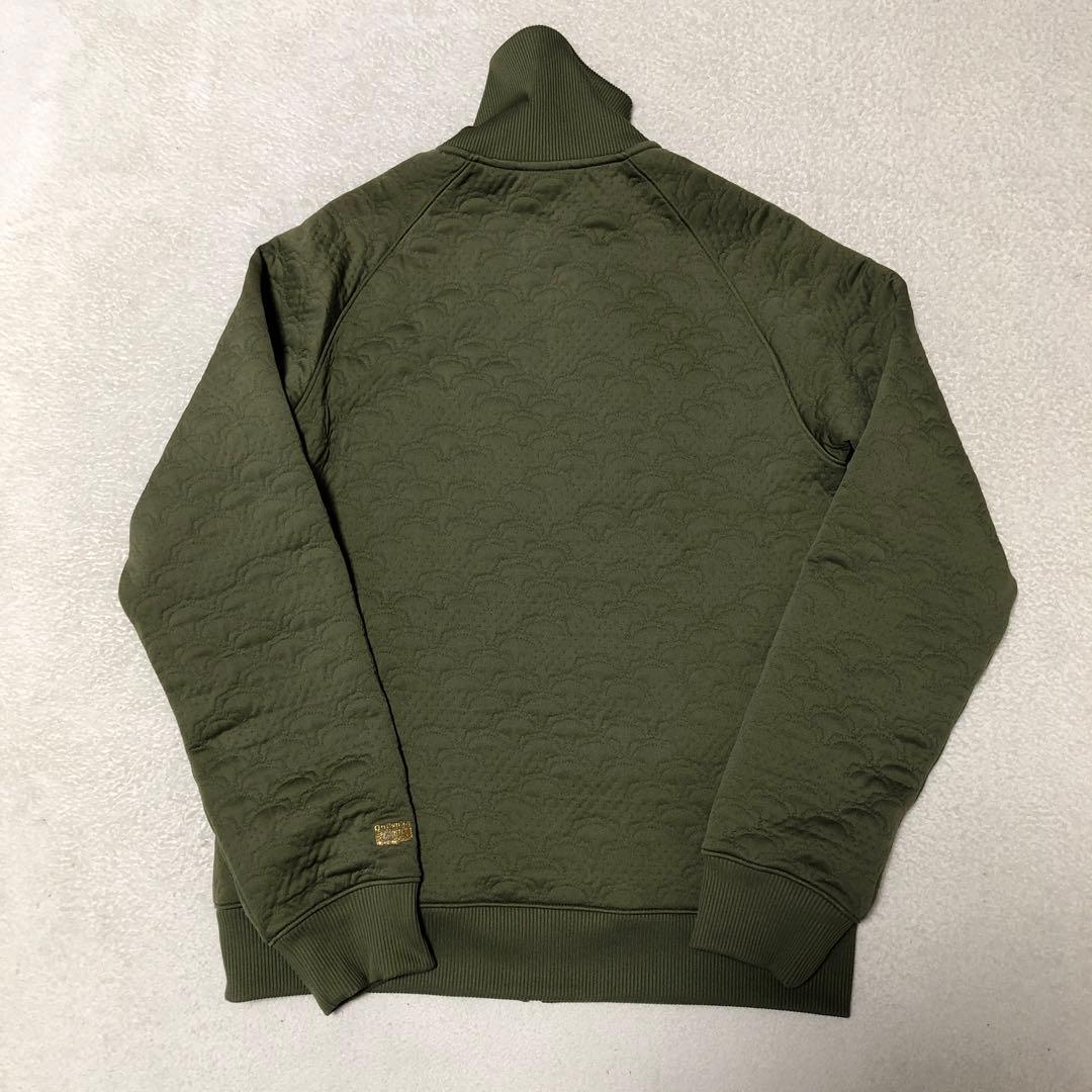 オニツカタイガー★総柄 キルティング 刺繍ロゴ トラックジャケット カーキ M