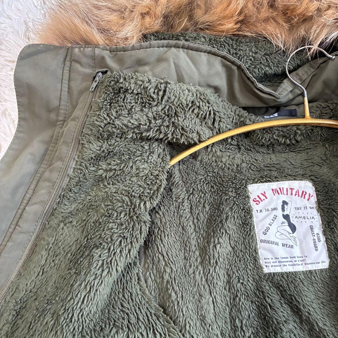 00s y2k SLY N3B モッズコート ロング 平成ギャル ファー フード