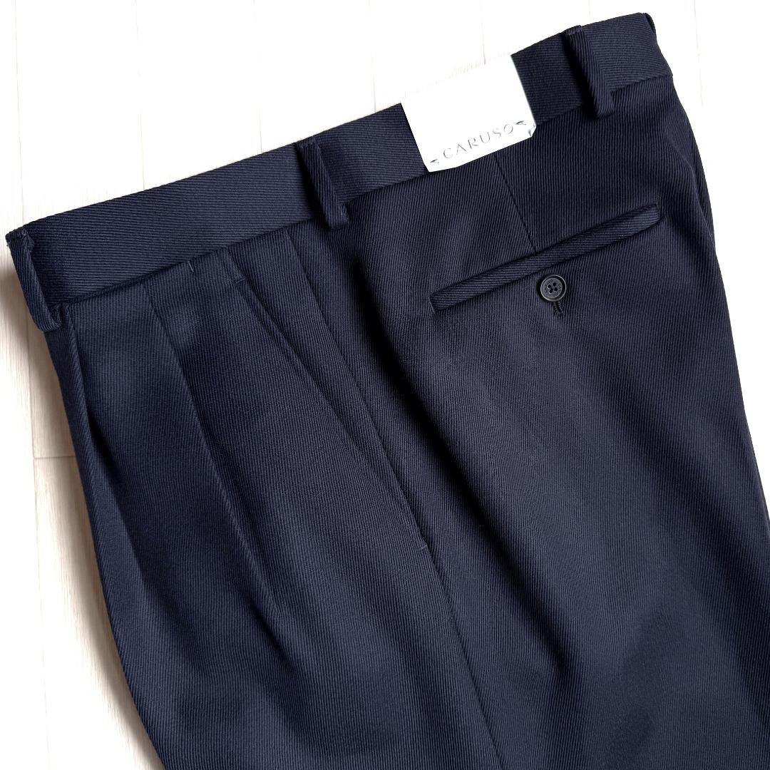 新品 24AW CARUSO AIDA 2B ウール キャバリーツイル スーツ
