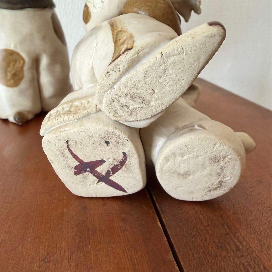 陶器の人形 2人の音楽家