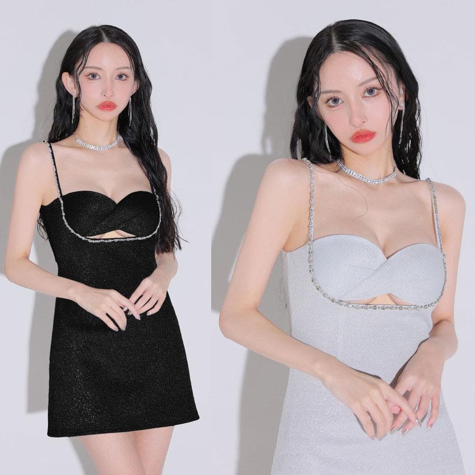 ROBE de FLEURS ローブドフルール ミニキャバドレス GL3571