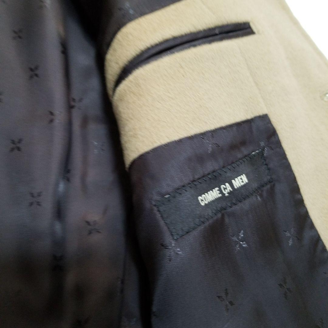 【超美品】コムサメン　アンゴラ　ハーフコート　キャメル　M　タグ付き