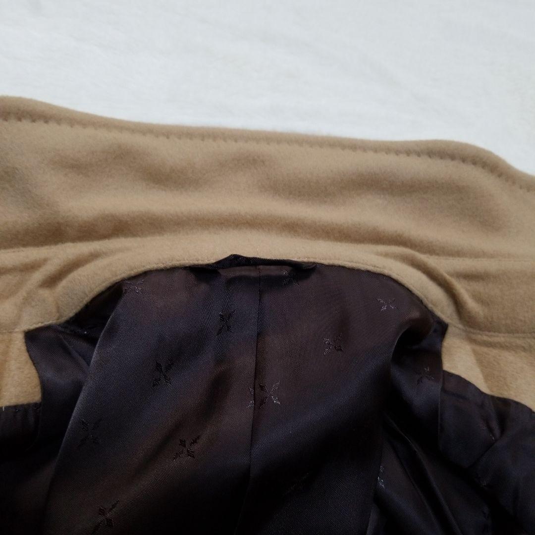 【超美品】コムサメン　アンゴラ　ハーフコート　キャメル　M　タグ付き