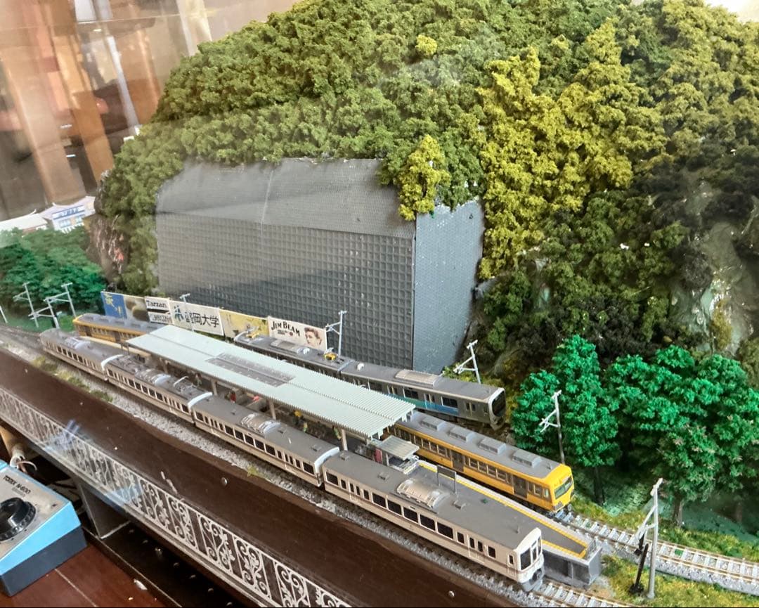 Nゲージ　西武秩父線風ジオラマ　(アクリルケース付)