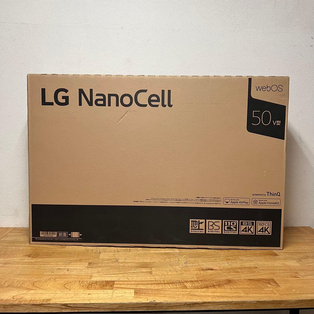 全国送料込❣️新品保管品。次世代LG50型4Kチューナ内蔵NanoCell TV