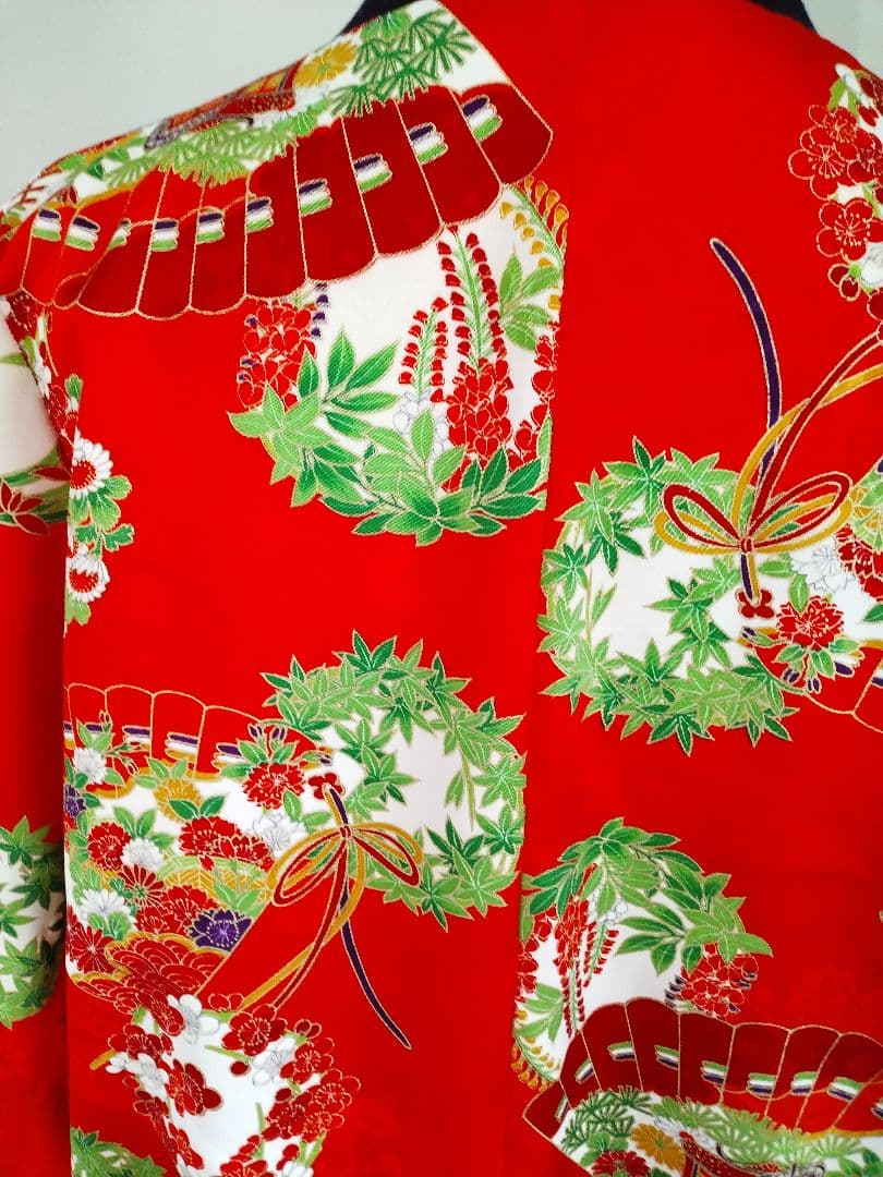 着物リメイク ブルゾン、スカジャン