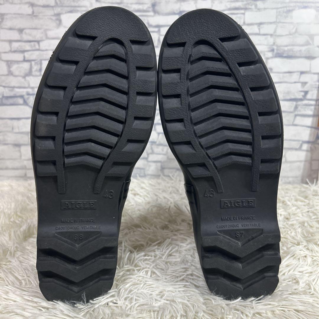 AIGLE エーグル　ロングレインブーツ　長靴　サイズ43 27cm ラバー