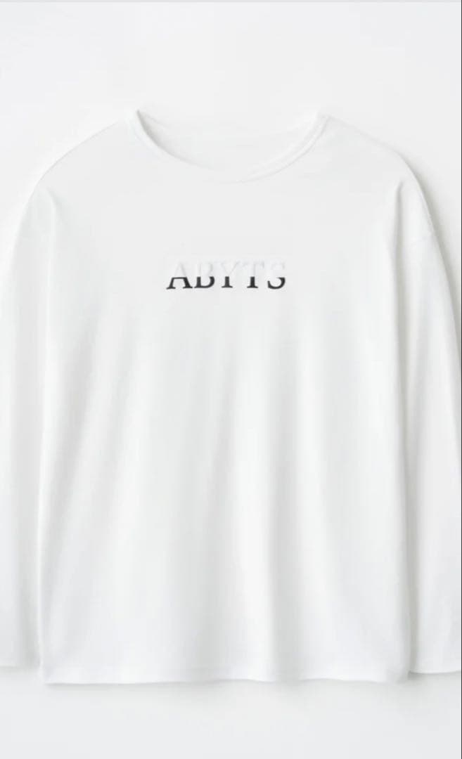 ABYTS Half box logo long sleeve Tシャツ