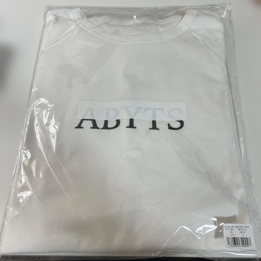ABYTS Half box logo long sleeve Tシャツ