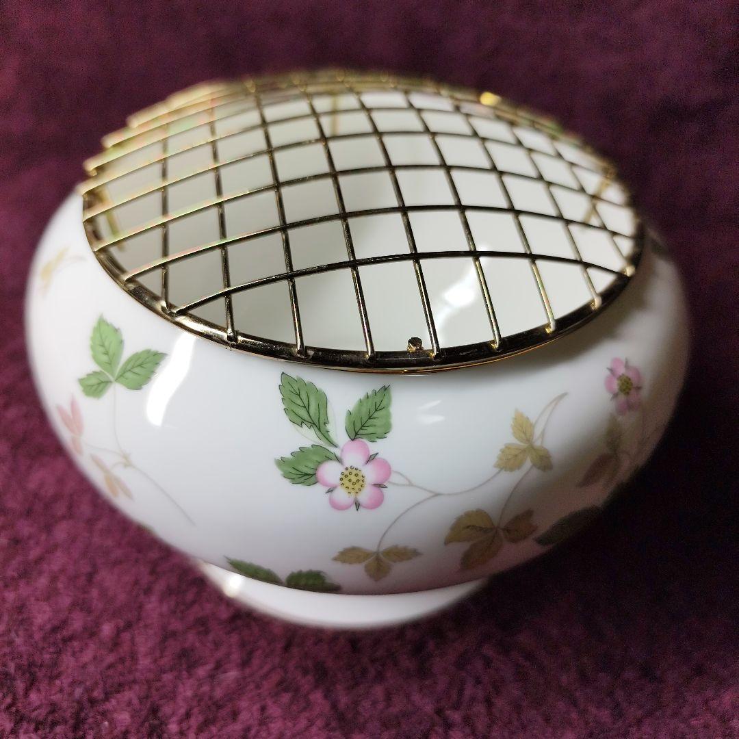 ウェッジウッド　ワイルドストロベリー　ローズボウル　未使用・美品