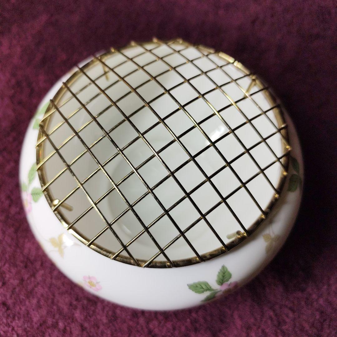 ウェッジウッド　ワイルドストロベリー　ローズボウル　未使用・美品