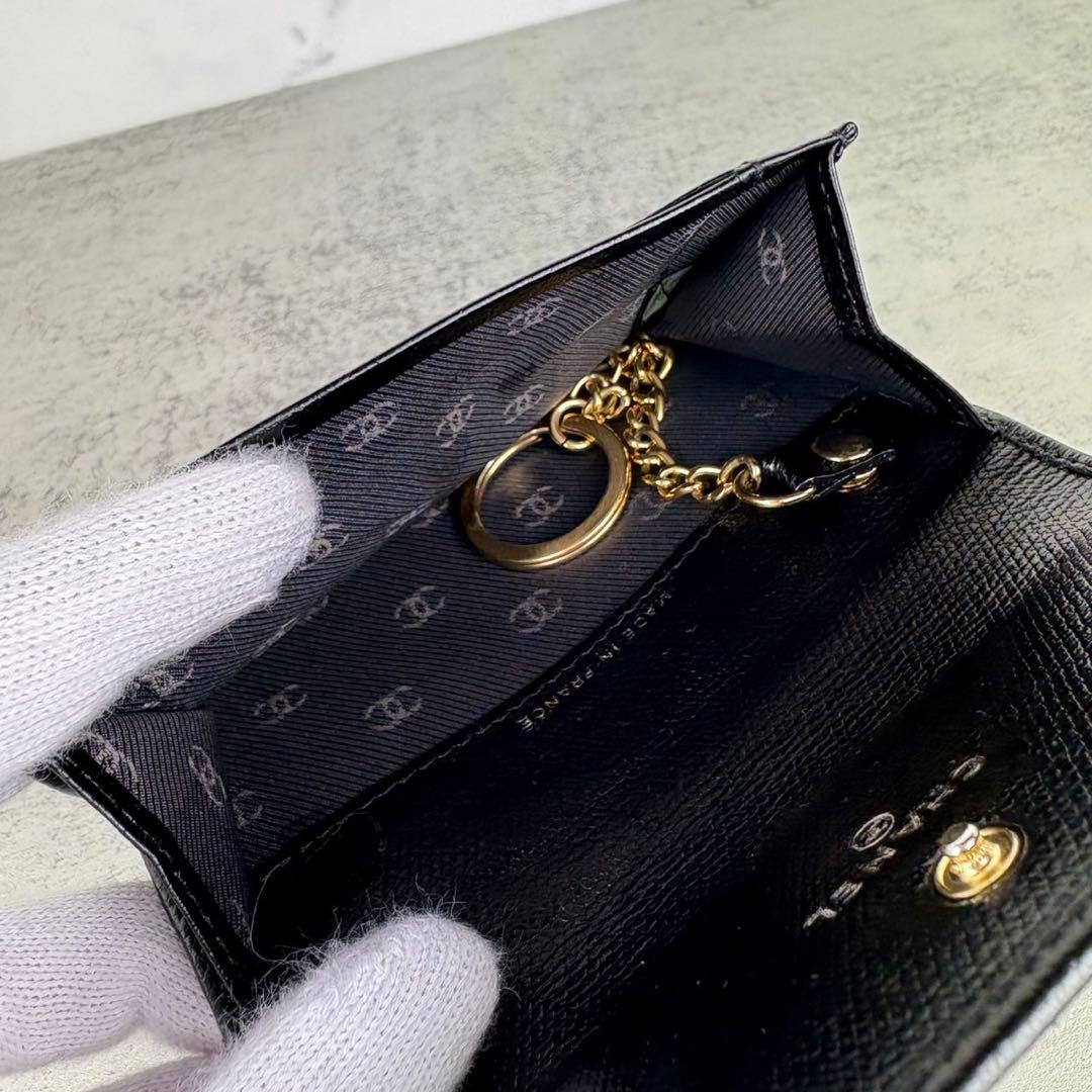 CHANEL シャネル　キャビアスキン　ケース　カードケース　財布　定期