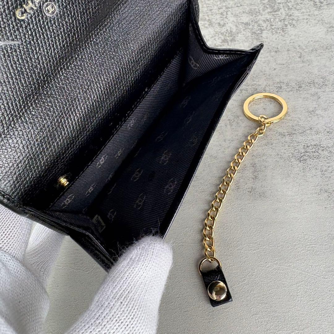 CHANEL シャネル　キャビアスキン　ケース　カードケース　財布　定期