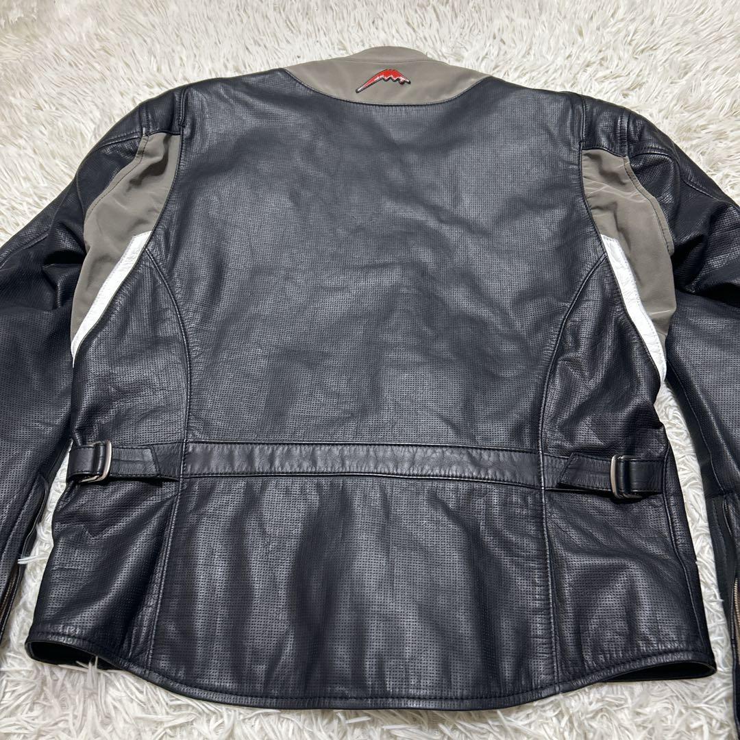 クシタニ ピンホールレザージャケット　ライダース　プロテクター　ブラック　L