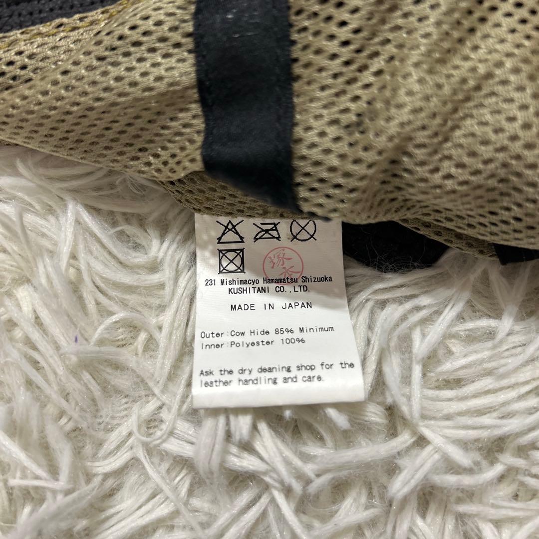 クシタニ ピンホールレザージャケット　ライダース　プロテクター　ブラック　L