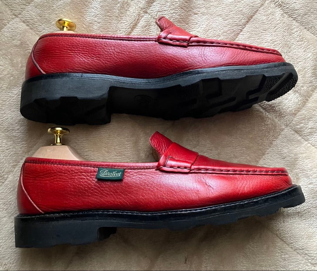 美品！？　デカタグ期　パラブーツ シボ革　ローファー　サイズ7