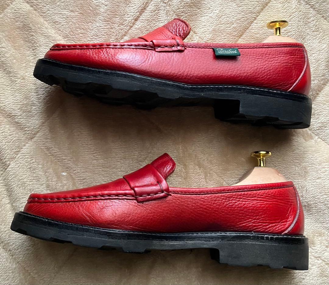 美品！？　デカタグ期　パラブーツ シボ革　ローファー　サイズ7