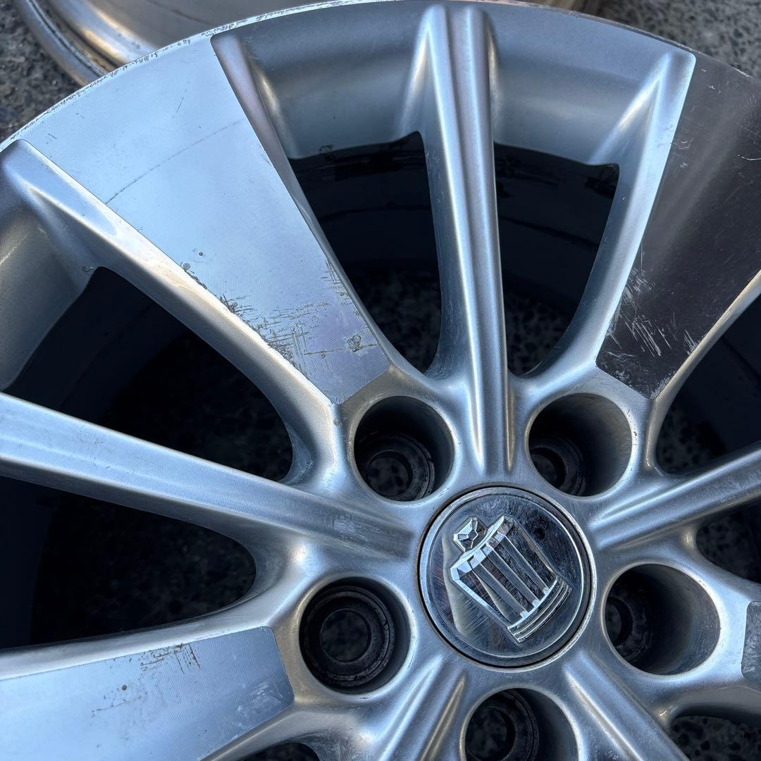 トヨタ 200系クラウンハイブリッド 純正 18インチ 4本 傷多数あり