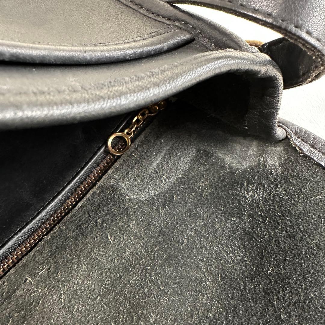 極希少 オールドCOACH 014-0146 USA製 本革 ショルダーバッグ