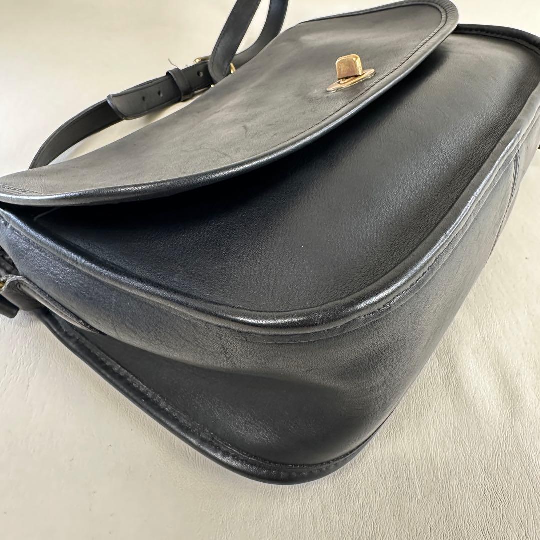極希少 オールドCOACH 014-0146 USA製 本革 ショルダーバッグ