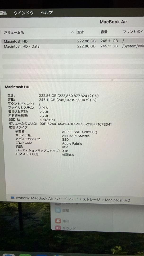 Apple MacBook Air ローズゴールド M1 8g 256gb
