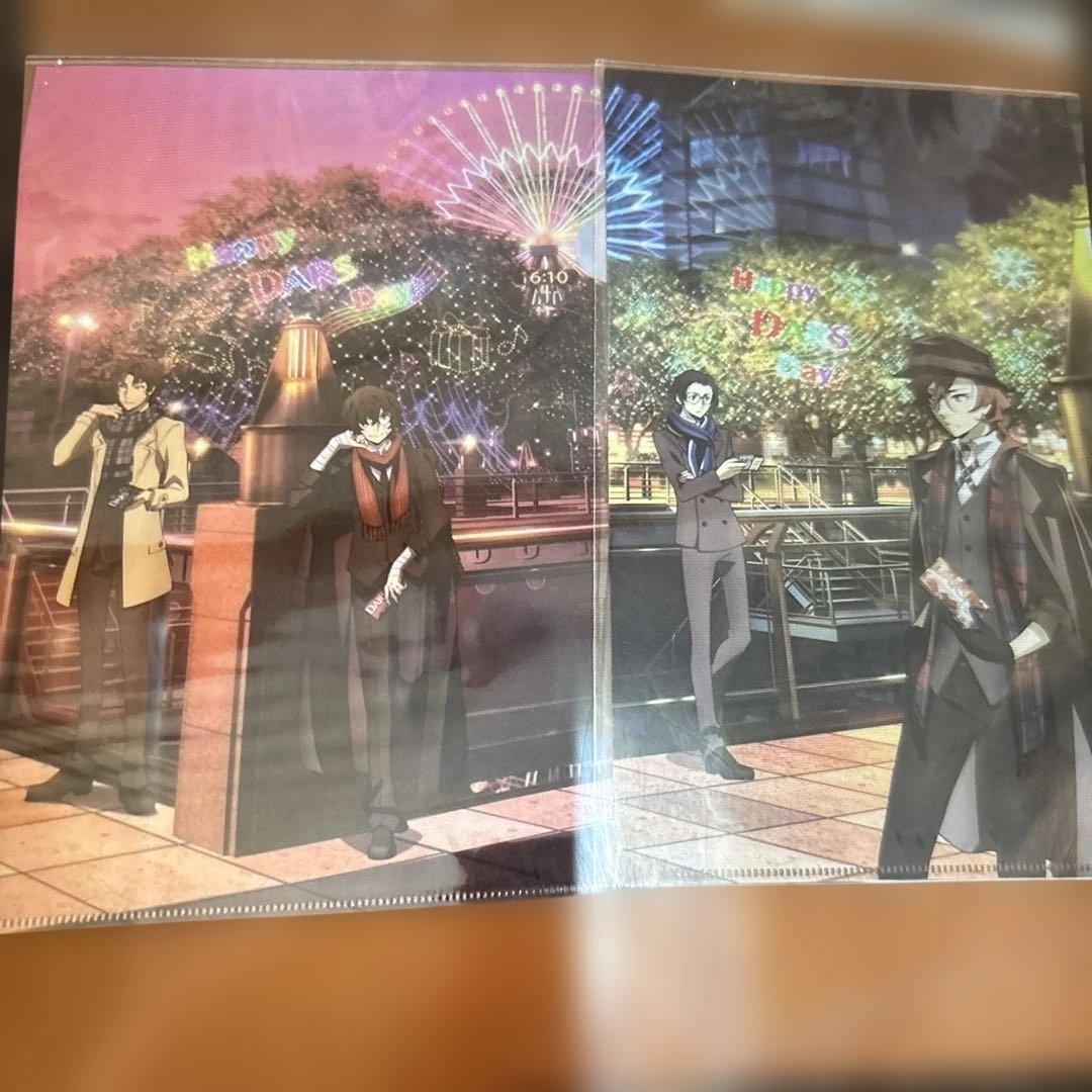 文豪ストレイドッグス 太宰治　芥川龍之介　クリアファイル 18枚 森永