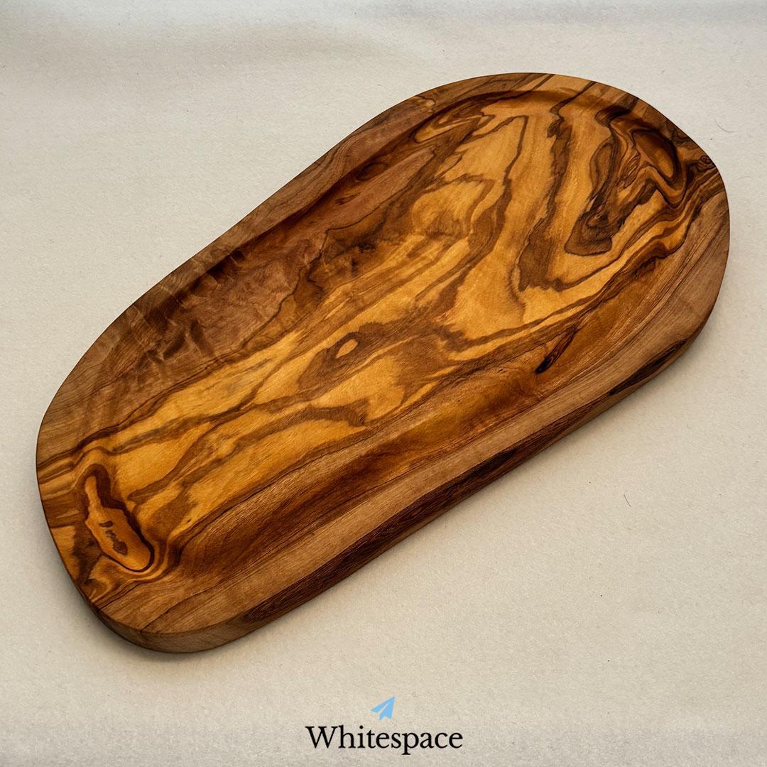 縁 溝付き オリーブウッド カッティングボード まな板 ハンドメイド チュニジア