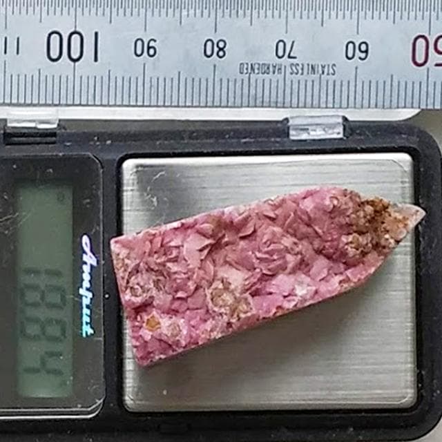 18.84g　コバルトカルサイト　方解石　鉱物標本　美品　カルサイト