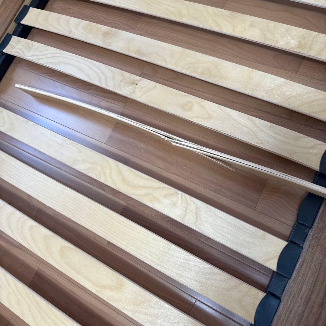 無印良品 シングルベッドフレーム 旧タイプ　訳あり品　ウォールナット