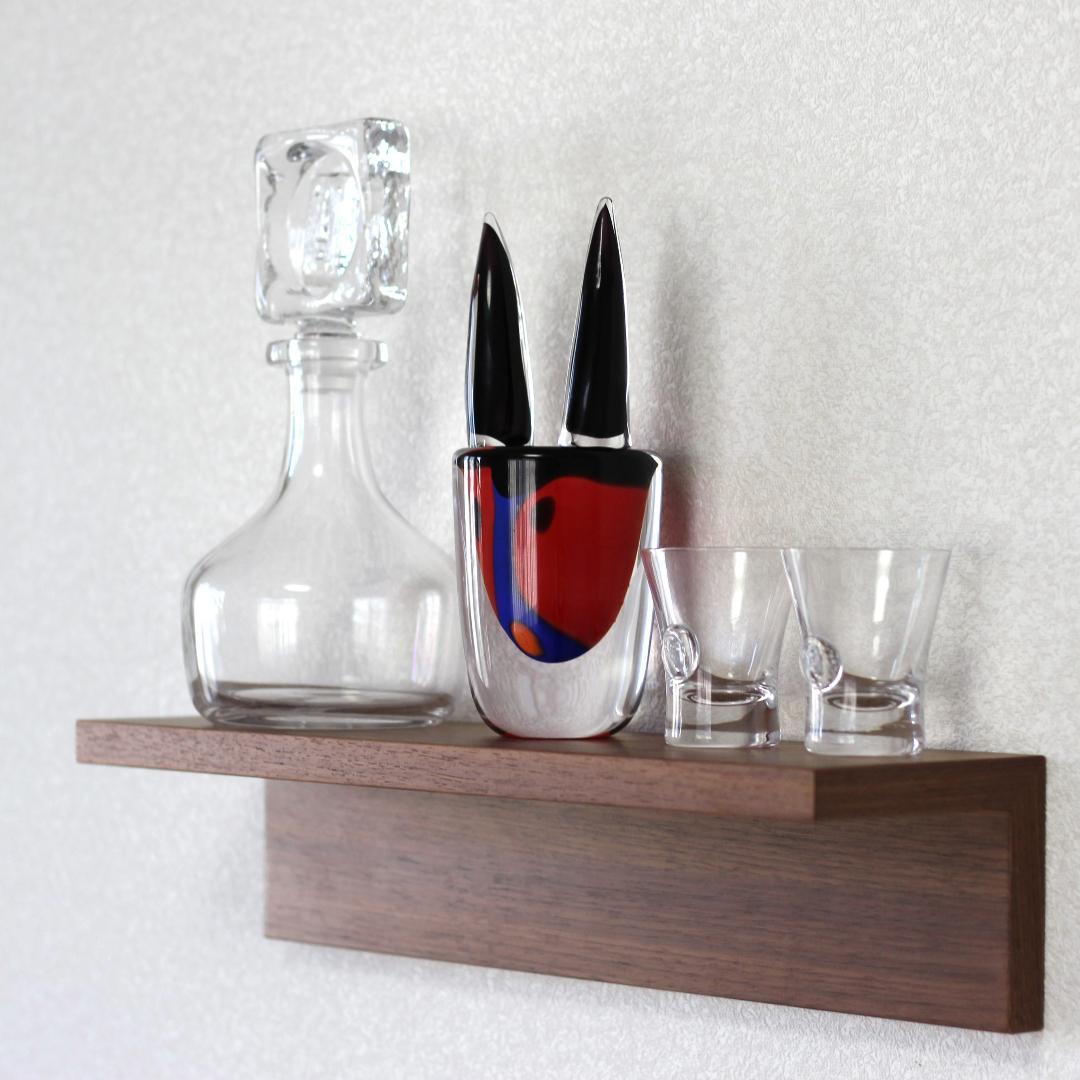 【超貴重な後期作品】エリックホグラン ガラスオブジェ　北欧ヴィンテージ　サイン有